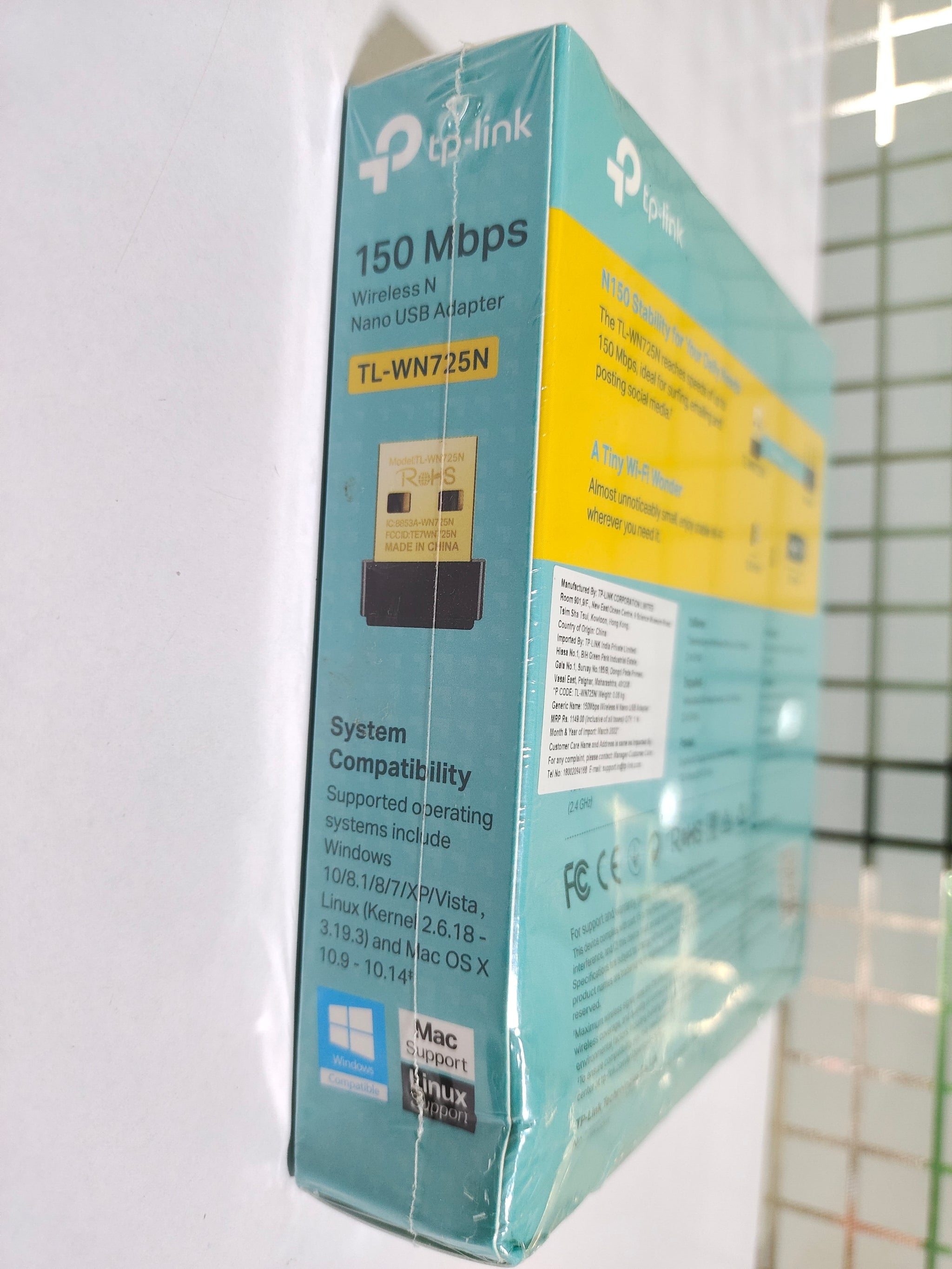 TPLINK TL-WLN725N WIRELESS N NANO USB ADAPTER TPLINK TL-WLN725N WIRELESS N NANO USB ADAPTER
